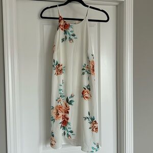 Beautiful Floral Chiffon Silk Dress